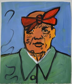 Gang Leader Mao, Small Painting by Jeffrey Hargrave