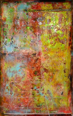 Hold in Mind, Large Mixed Media Painting by DeShawn Dumas