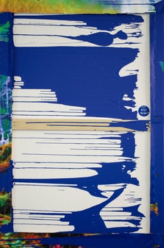 Unicorn (Yves Klein Blue Dip) / Painting by Mina Cheon