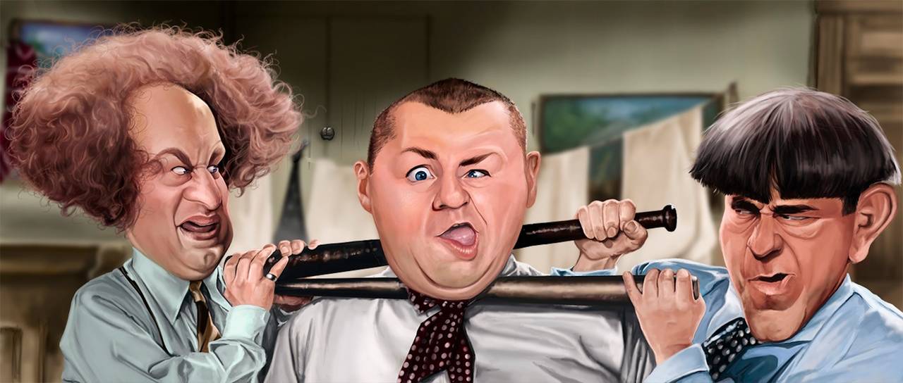 Rich Conley Portrait Print - The Three Stooges