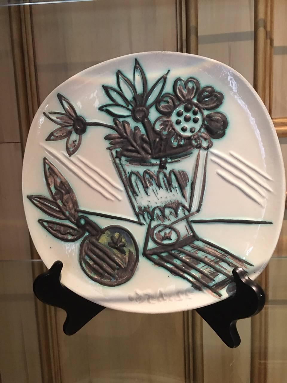 Pablo Picasso Ramie 307 Picasso Ceramic Madoura For Sale at 1stdibs