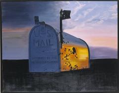 Used US Mail  -- Original Oil Painting