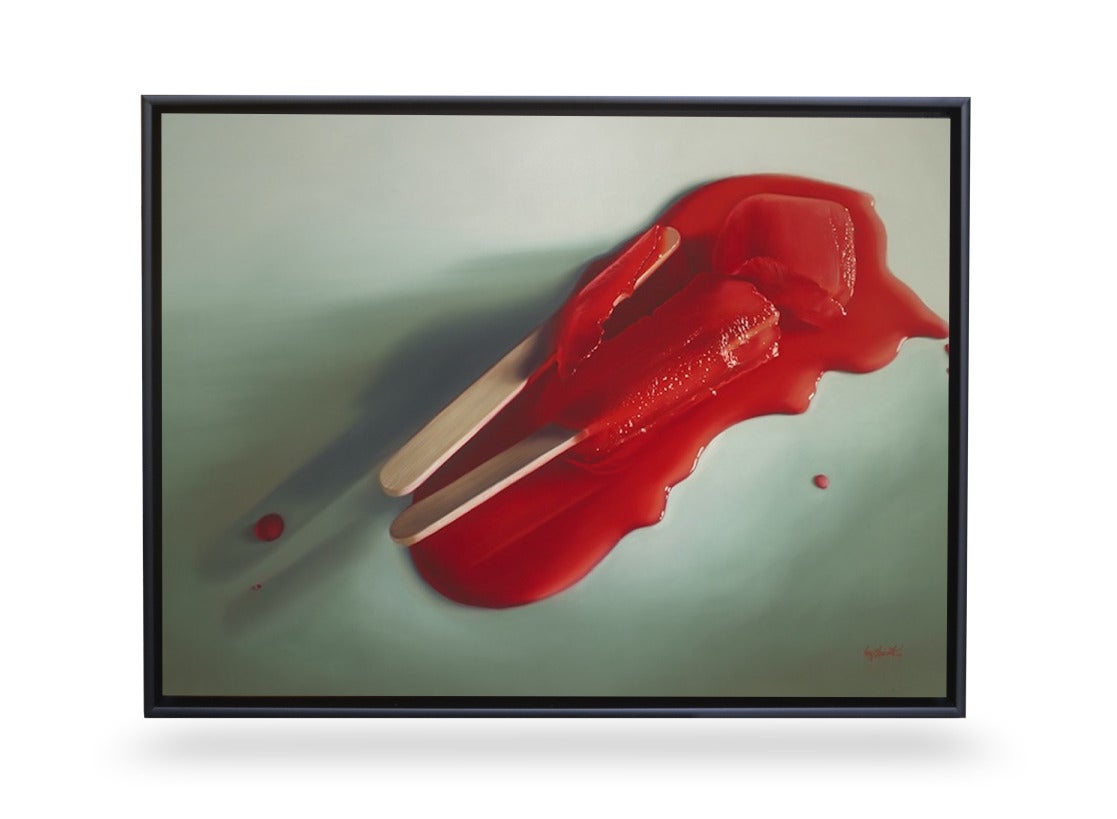 Pops I'm Frozen - Photorealist Print by Doug Bloodworth