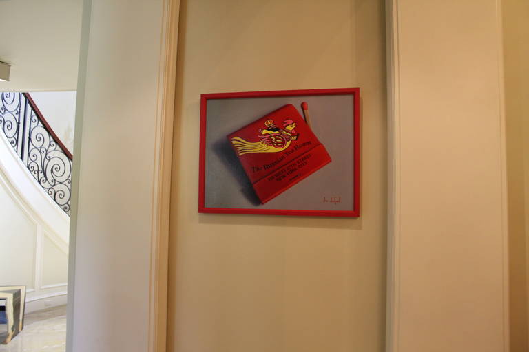 Russian Tea Room Original Oil Painting