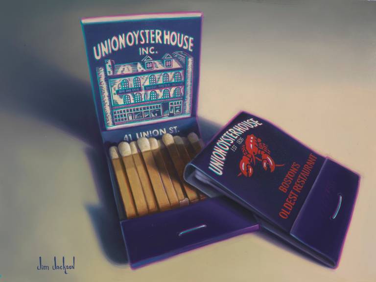 Jim Jackson Still-Life Painting - Union Oyster House Original Oil Painting