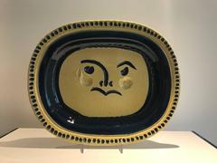 Visage Grave, Fond Grege Picasso Maduoura Ceramic Ramie 29