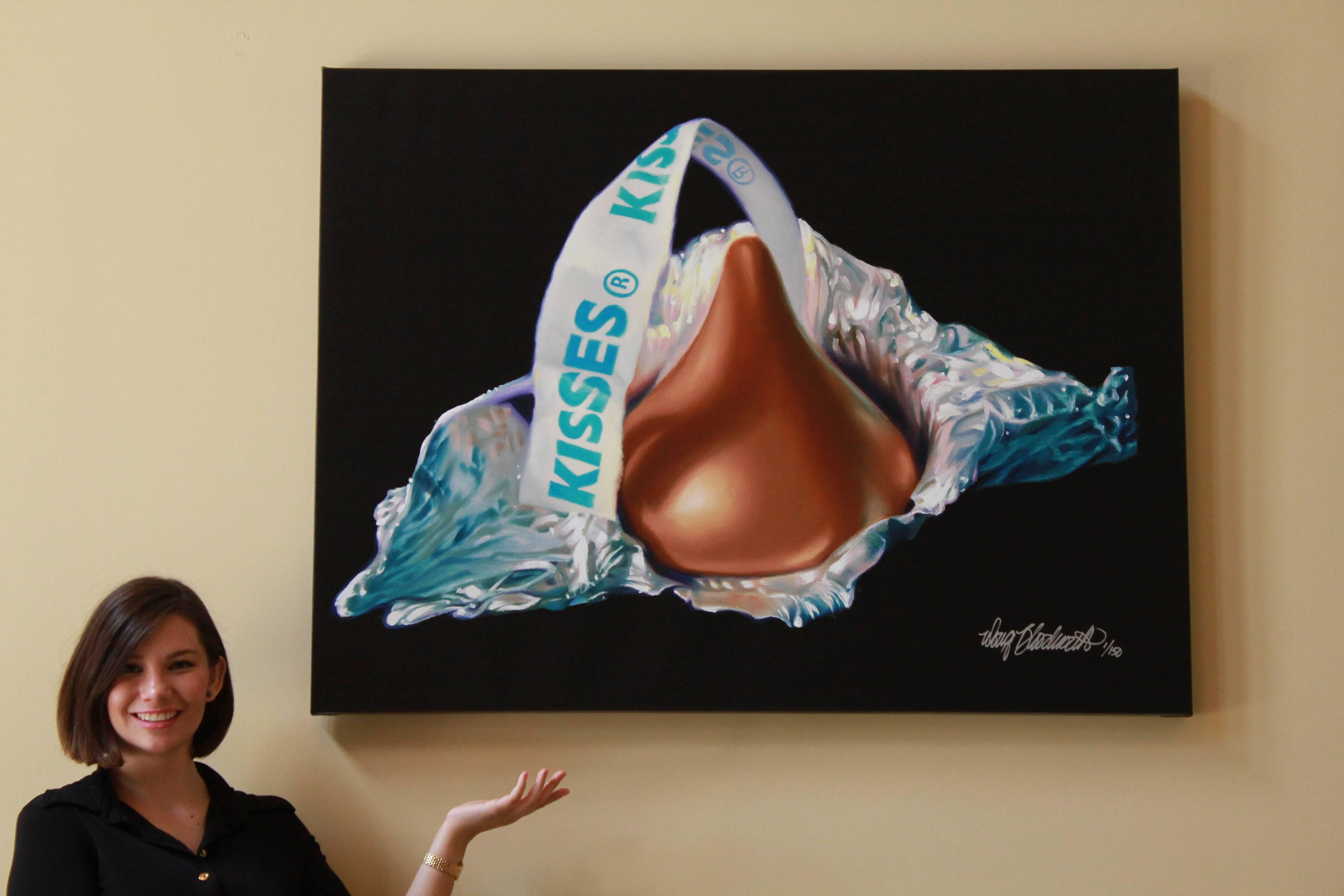I assume if you have gotten to this page, you are probably a Hershey's Kisses fanatic. Either that or you are a dentist looking for something to put on the walls of your office.

This is not a photo. It is a limited edition reproduction on canvas