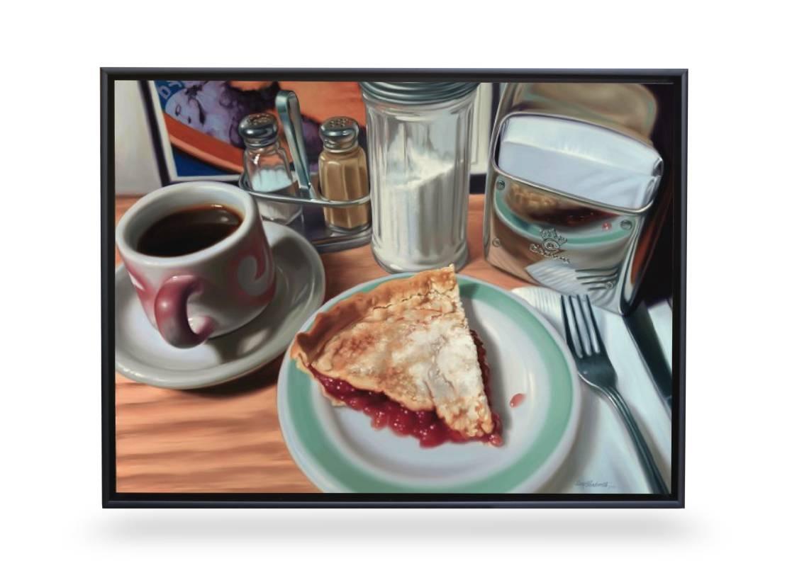 Diner Pie Signed and Numbered Framed Limited Edition on Canvas 2