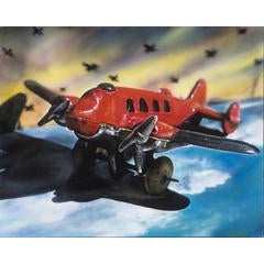 Vintage Toy Airplane -- Original Oil Painting 1