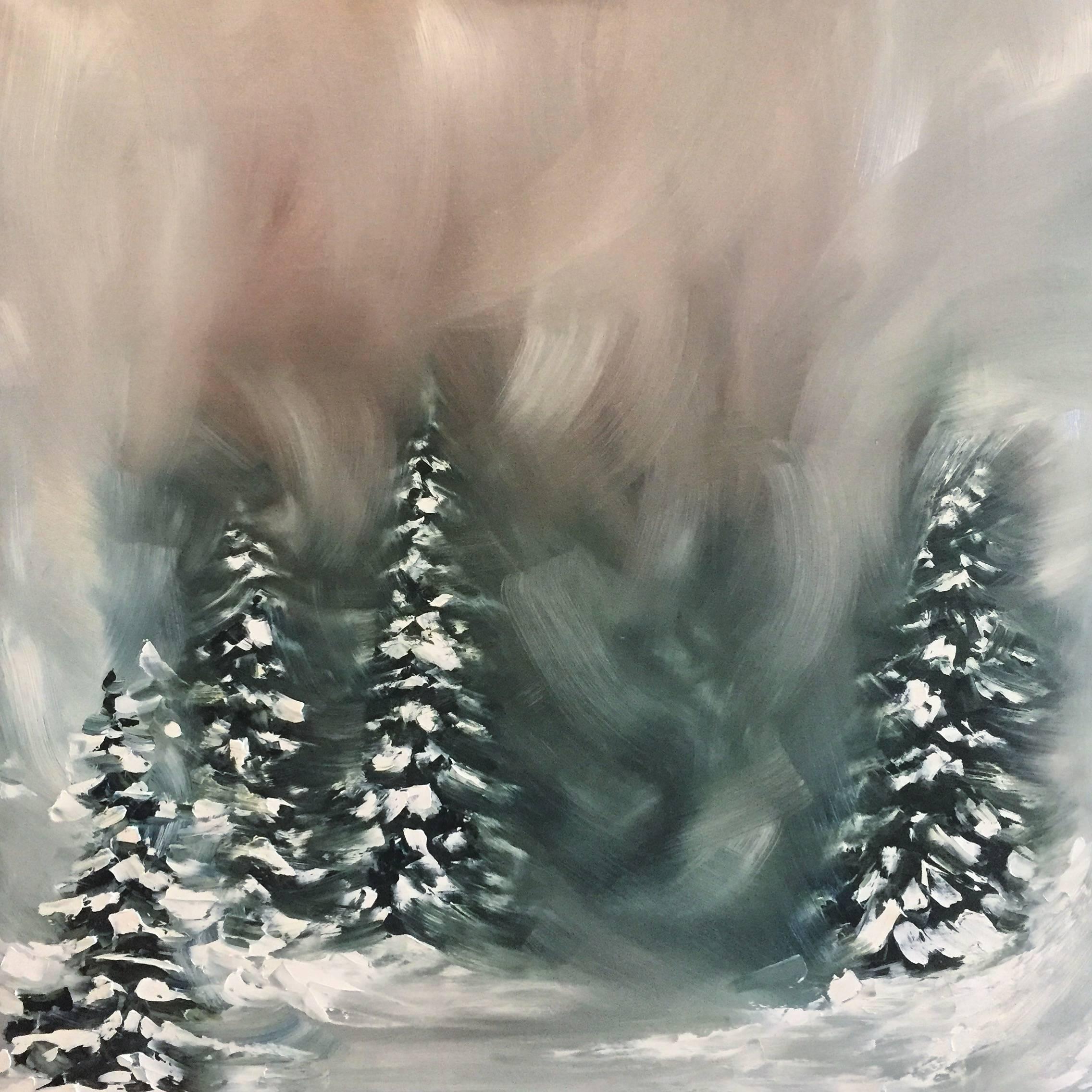 Leigh Ann Van Fossan Landscape Painting - "Thou Winter Wind"
