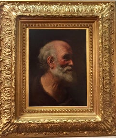 Ancien portrait de maître italien d'un homme