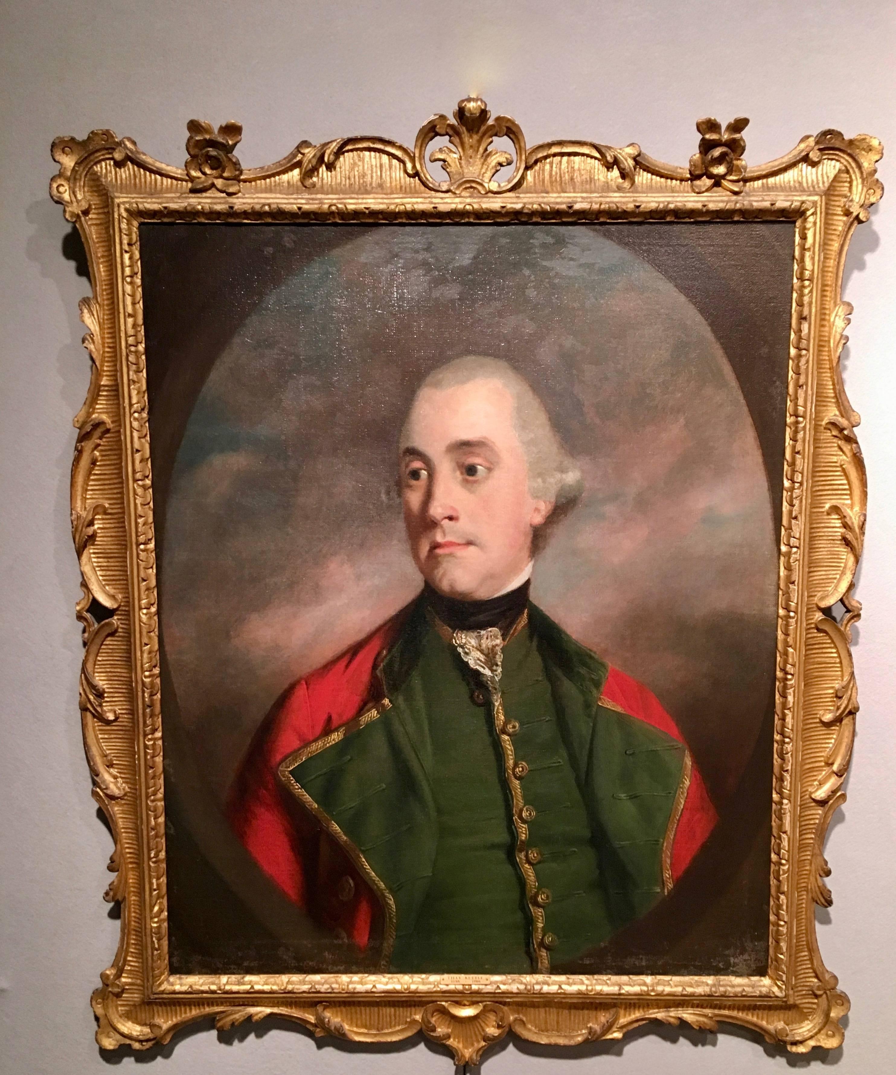 Thomas Beach Portrait Painting - English 18th century Portrait of a Dorset Yeomanry Officer in Military uniform