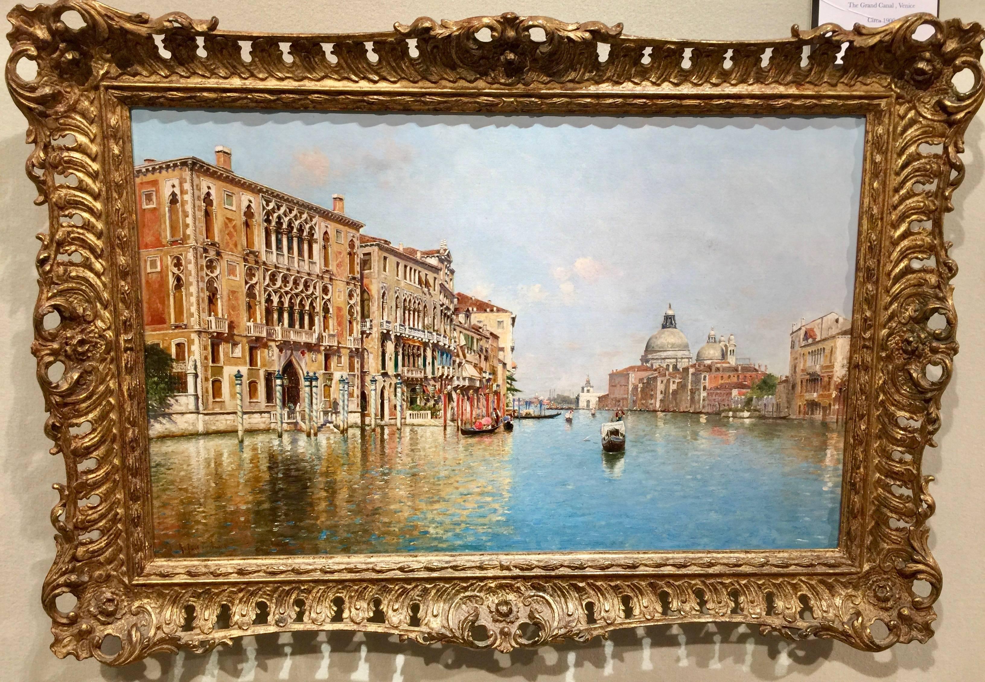 Raphael Senet Y Perez Landscape Painting - The Grand Canal, Venice, Italy