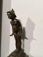 American Bronze sculpture' Wildflower' or small Nymph figure