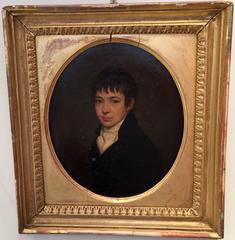 Oval Portrait of a young English boy 