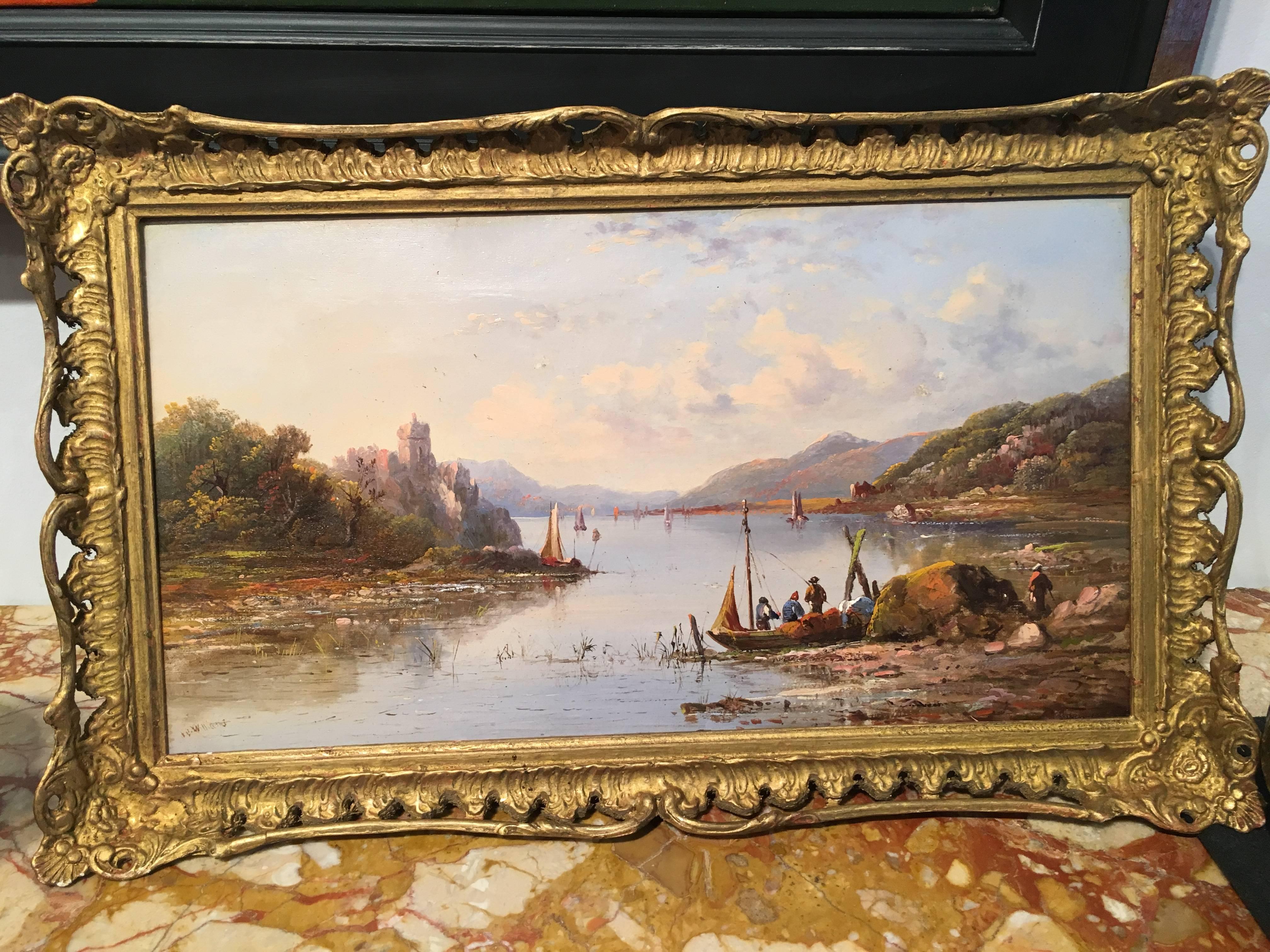 William Williams (painter) Landscape Painting - Scottish River landscape