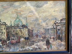 mid Century Impressionist City view, St. Nicholas’ Church Potsdam