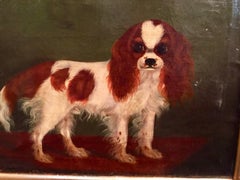 Wonderful English 19th century Folk Art King Charles Cavalier Spaniel