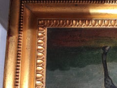 Portrait d'un cheval anglais « Peily »:: un chasseur de la baie sombre attaché à une clôture.