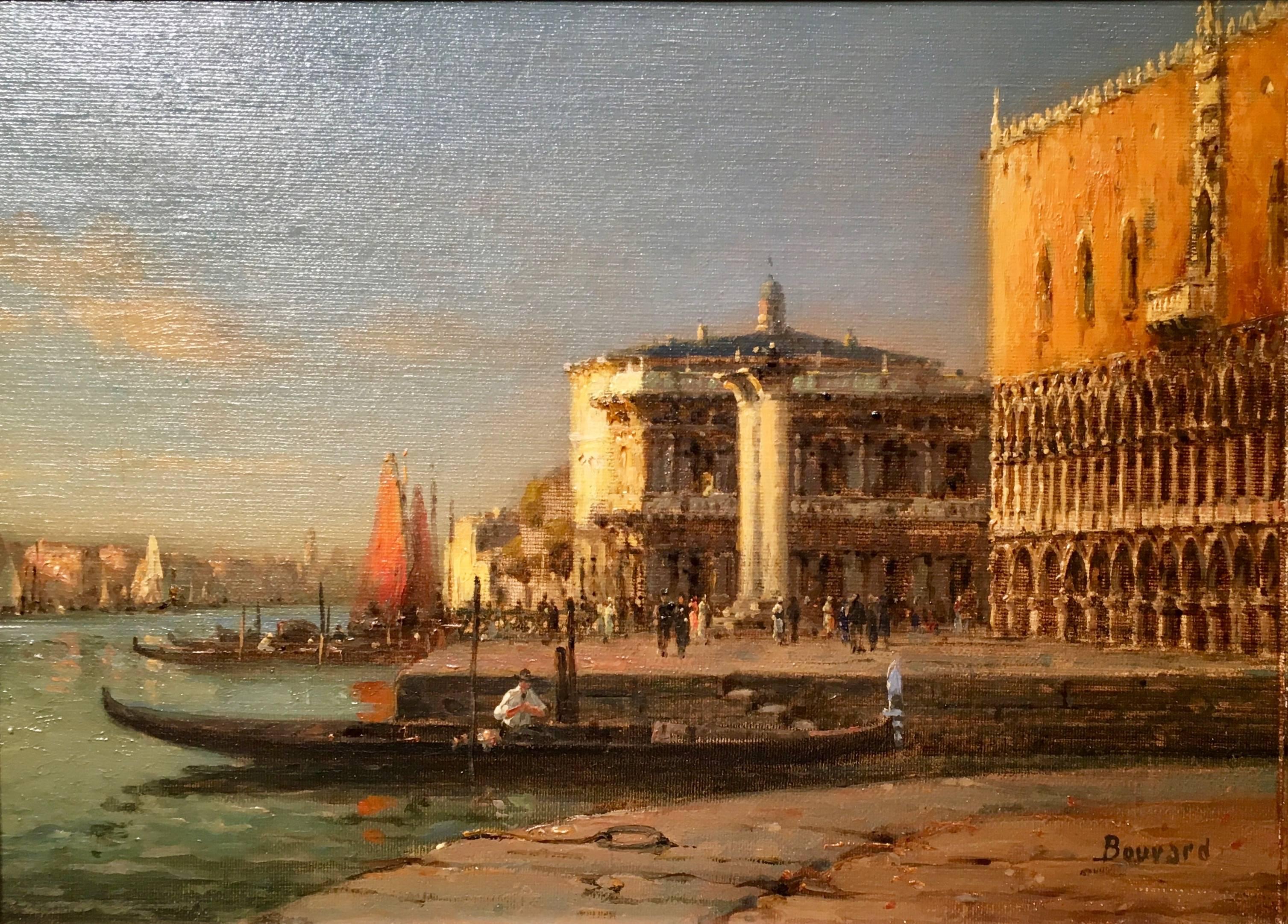 By St.Marks, Venice Italy - Painting by Antoine Bouvard (Marc Aldine)