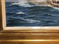 English Yachting scene, off of Cowes, England