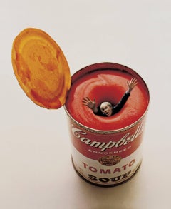 Andy Warhol in a Soup Can, Color Photography, Fine Art print