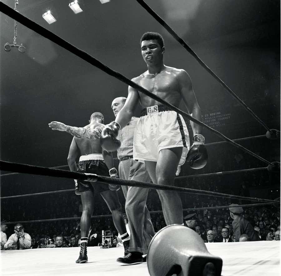 Clay Walking to Corner vs Jones, Black & White Photography, Fine Art Print