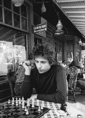 Bob Dylan Playing Chess, Woodstock, NY