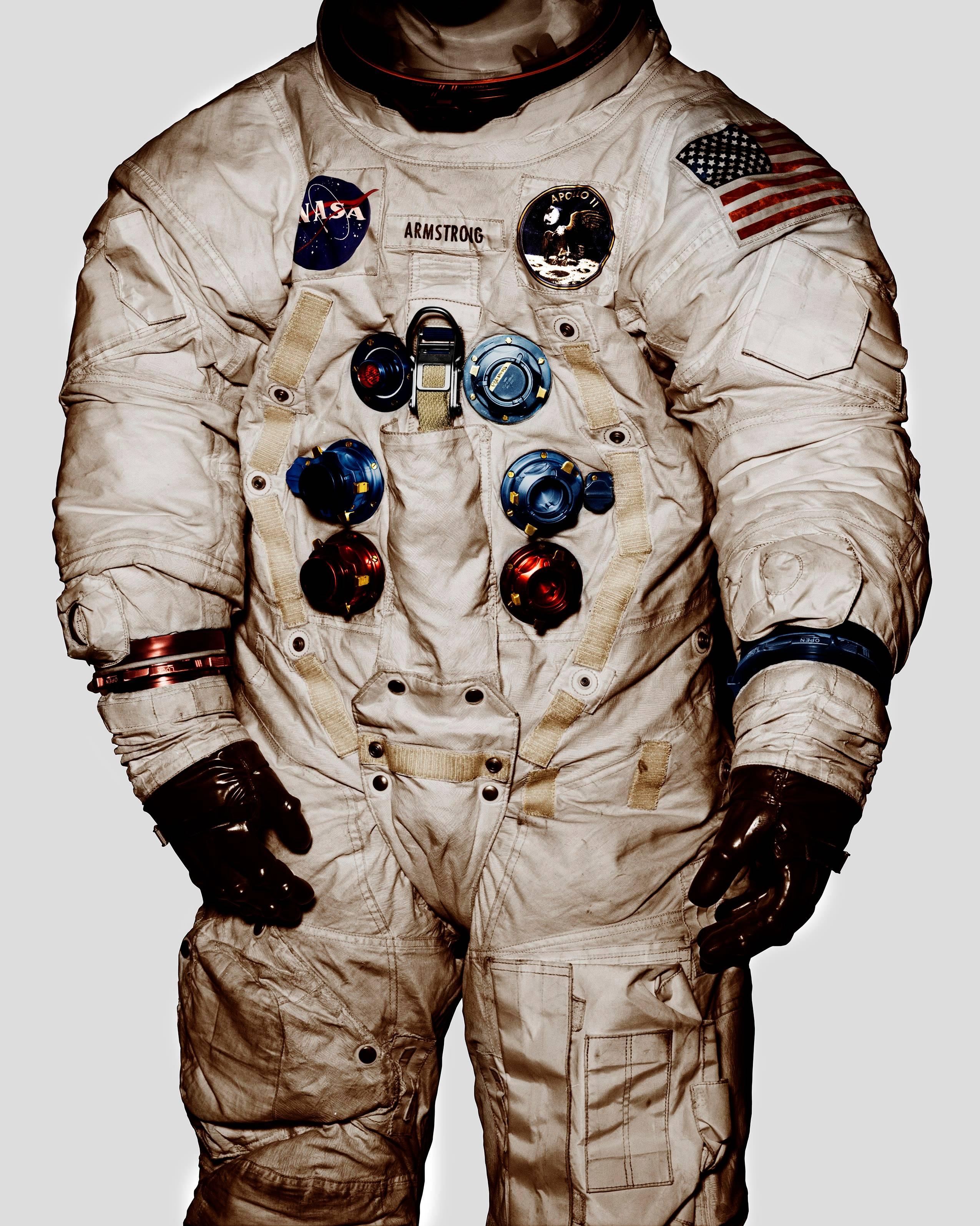 Costume lunaire d'Armstrong d'Armstrong, Air & Space Museum, Washington D.C, 1990, impression d'art