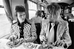 Bowie and Ronson, Lunch on Train to Aberdeen