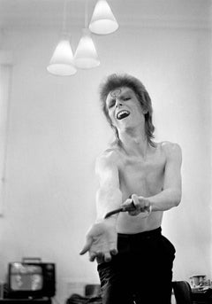 Mick Rock, David Bowie Wrist Slash, 1973, Black & White Photography