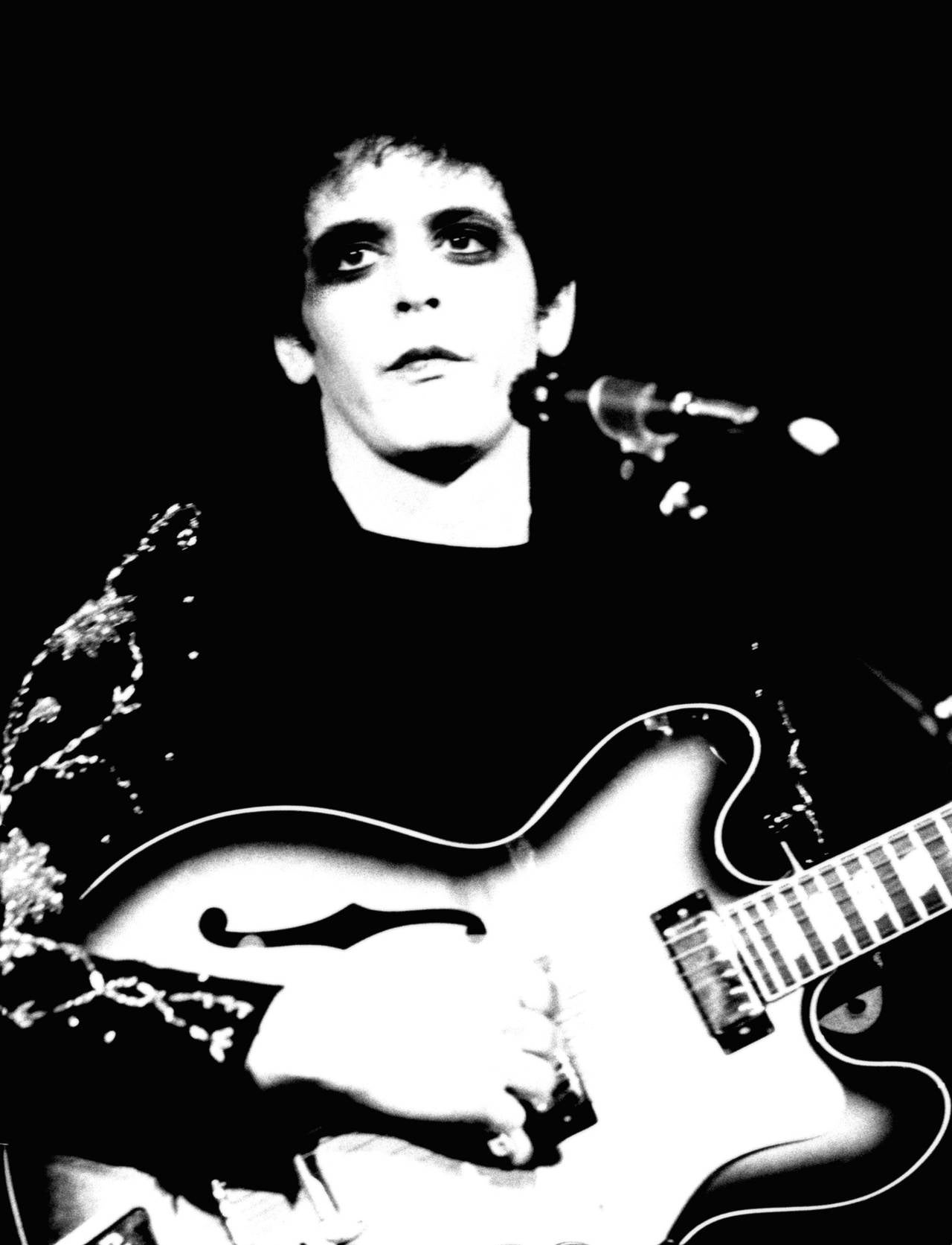 Mick Rock Black and White Photograph - Lou Reed Transformer