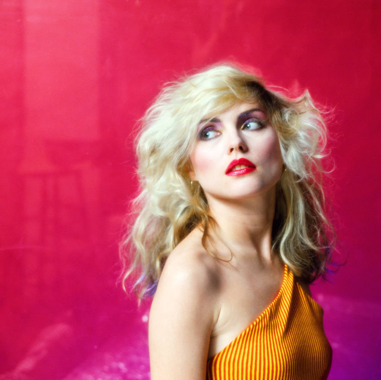 Mick Rock Portrait Photograph - Pink Debbie Harry, Color Photography, Fine Art Print, Music Photography