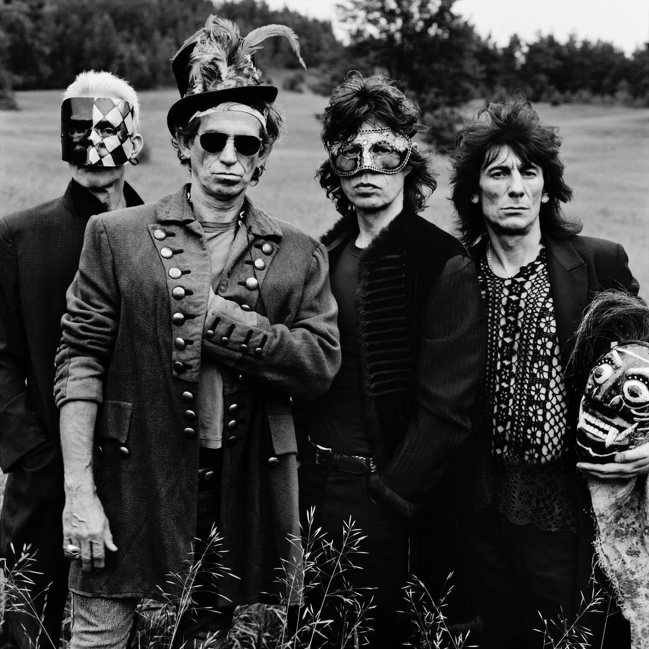 Anton Corbijn Black and White Photograph - The Rolling Stones - Masks, Toronto