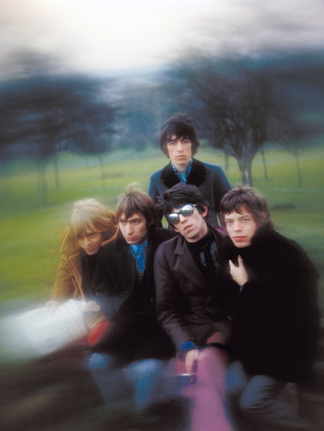 Gered Mankowitz Color Photograph - The Rolling Stones - Primrose Hill the Buttons