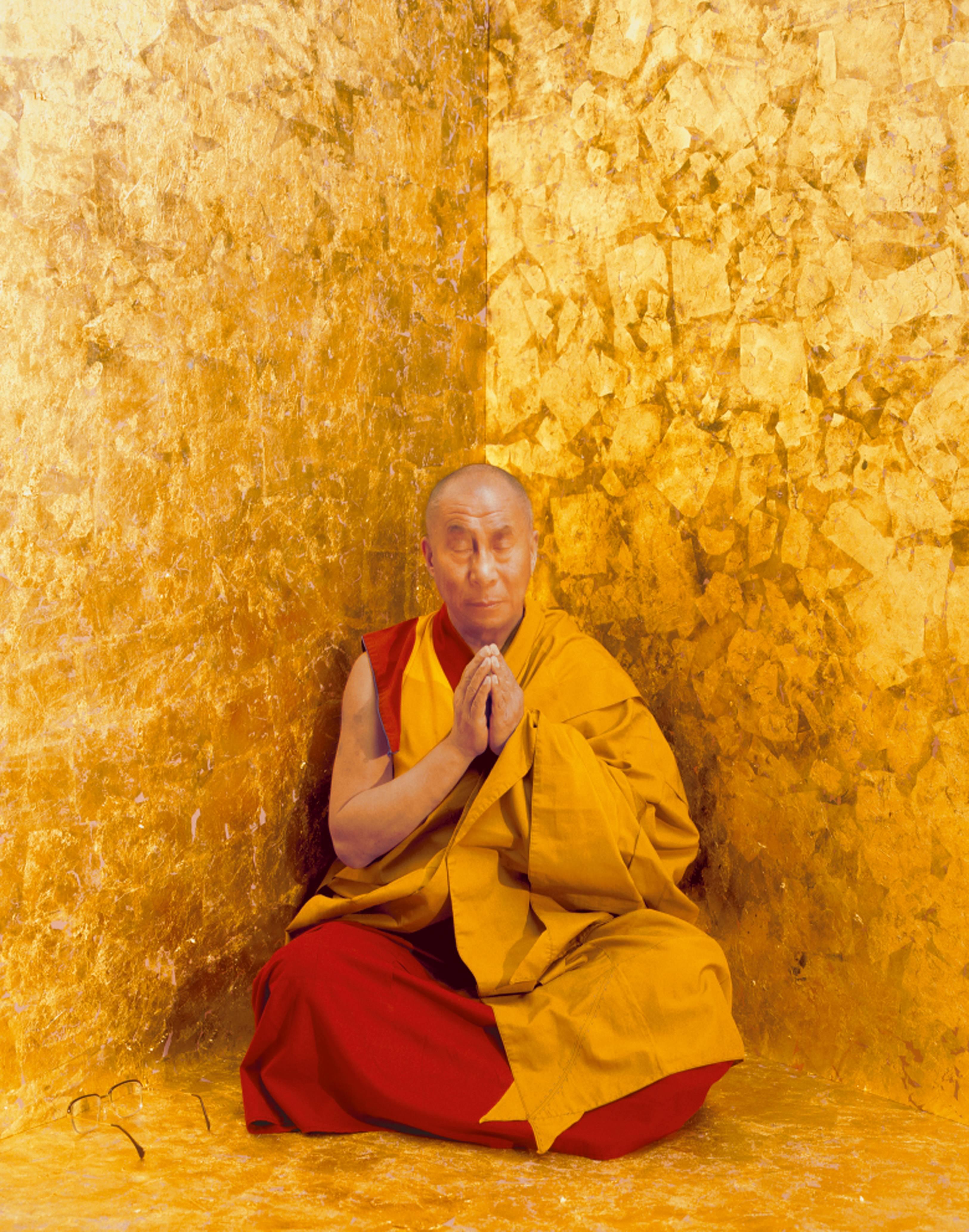 Michael O'Neill Portrait Photograph - Meditation - H.H. the 14th Dalai Lama