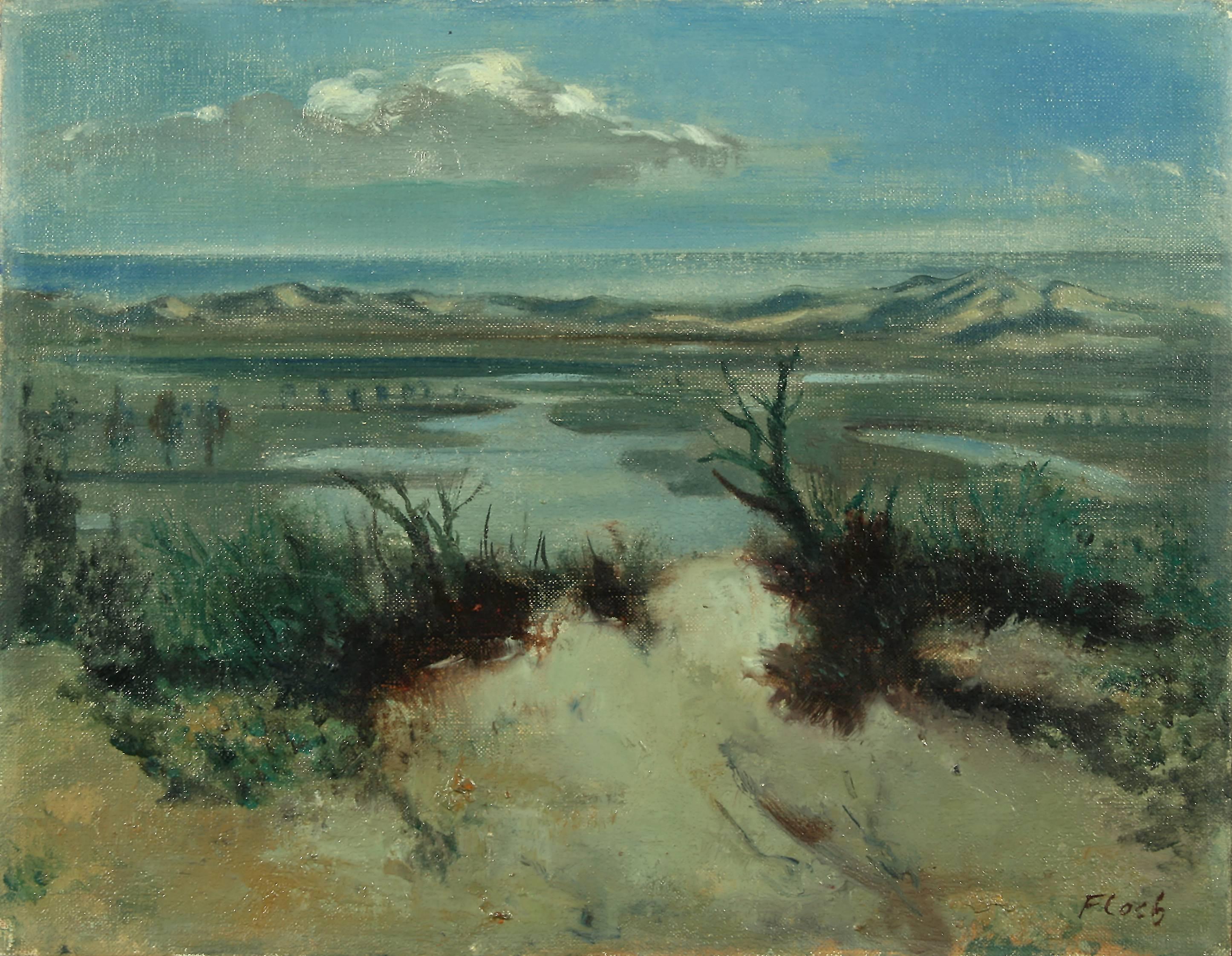 Joseph Floch Landscape Painting - Mediterranean Landscape