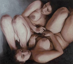 Diagonale II (Diagonal) - Female Nudes, Contemporary, Realist, Atmospheric, 2016
