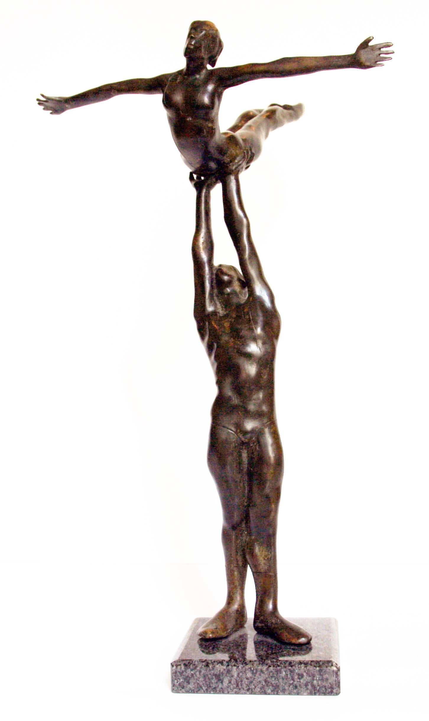 Alvin Ailey - Sculpture by John W. Mills