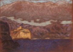 Budvar - Landscape, Pastel, Impressionism, Austrian, 20th Century, Atmospheric