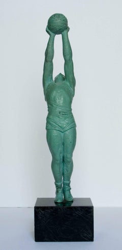 Vintage The Gymnast - Regulé, Sculpture, Figurative, Art deco, 20th Century, 