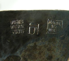 Josef Hoffmann for Wiener Werkstätte, 3 Pieces of Brass Ashtrays, circa 1928