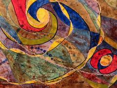 Illogical Clowning - 1960's Surrealist Abstract Oil - ELVIC STEELE (1920-1997)