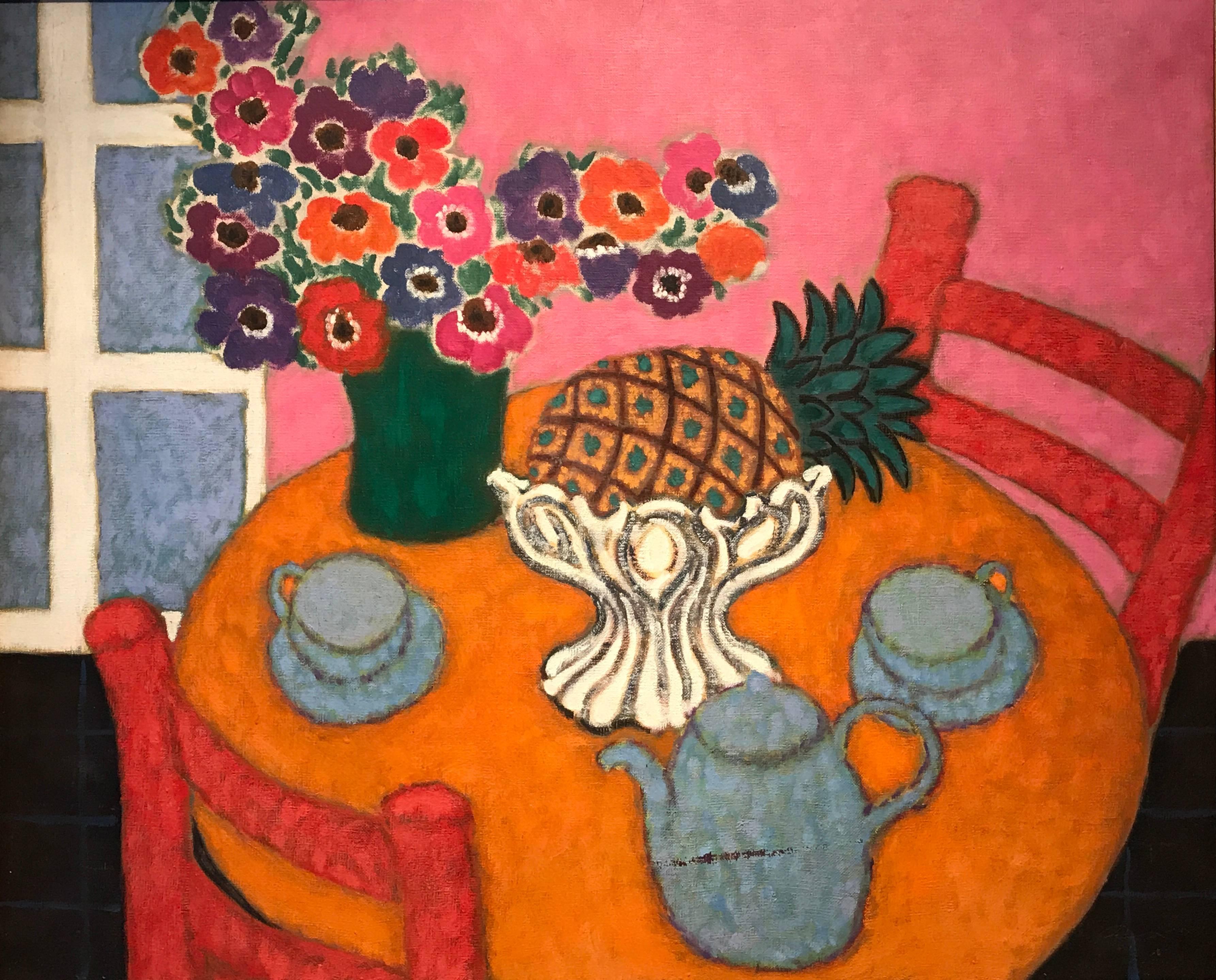 Unknown Interior Painting - Circle of Henri Matisse Very Large Oil Painting Kitchen Still Life