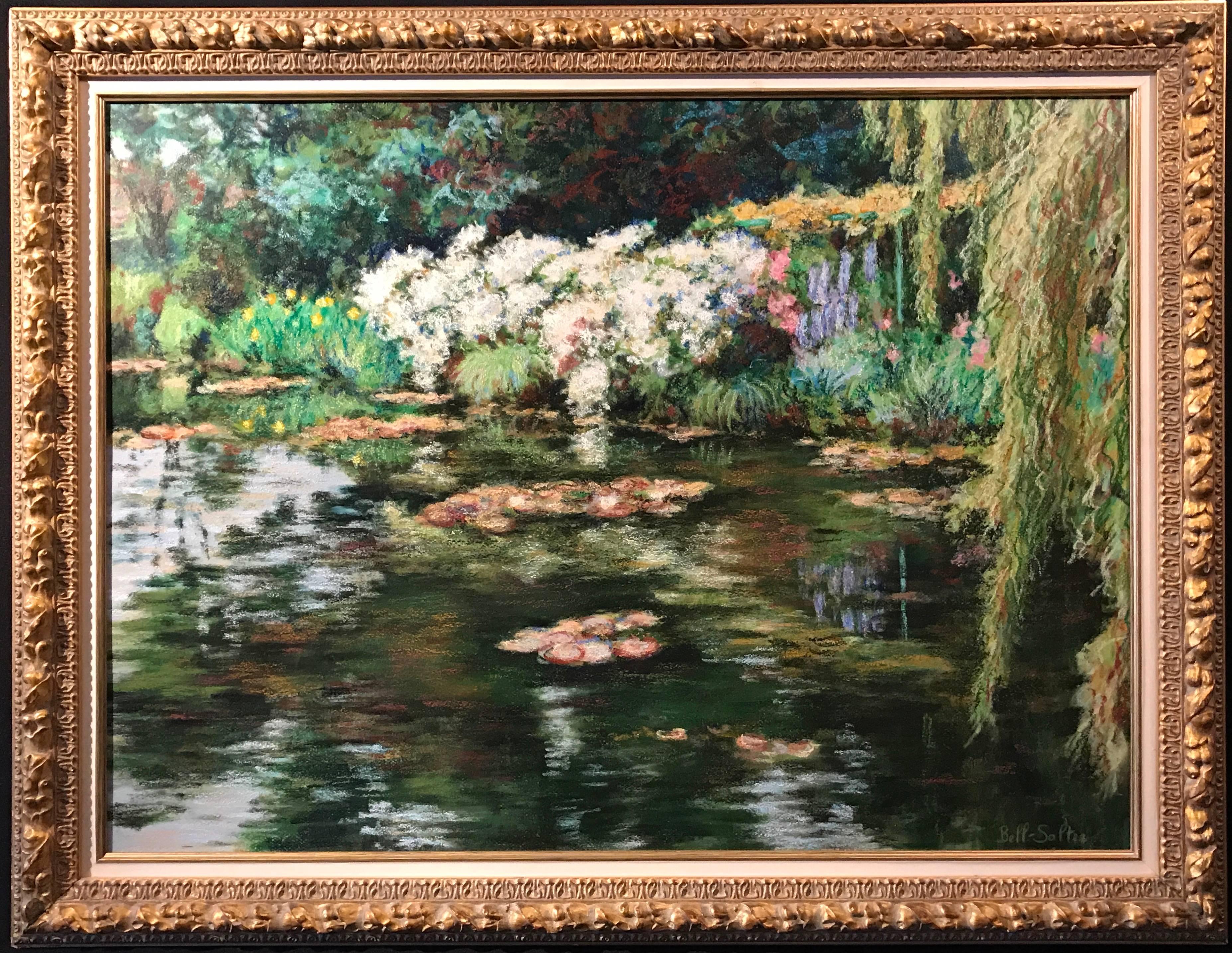 Maria Bell-Salter Landscape Painting - Monet's Waterlily Pond at Giverny 'L'ete a Giverny'