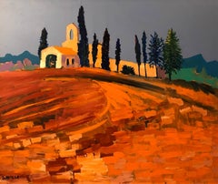 Sun Scorched Provencal Landscape Original Impressionist Painting