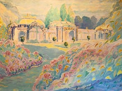 Waddeson Manor Huge Oil Painting