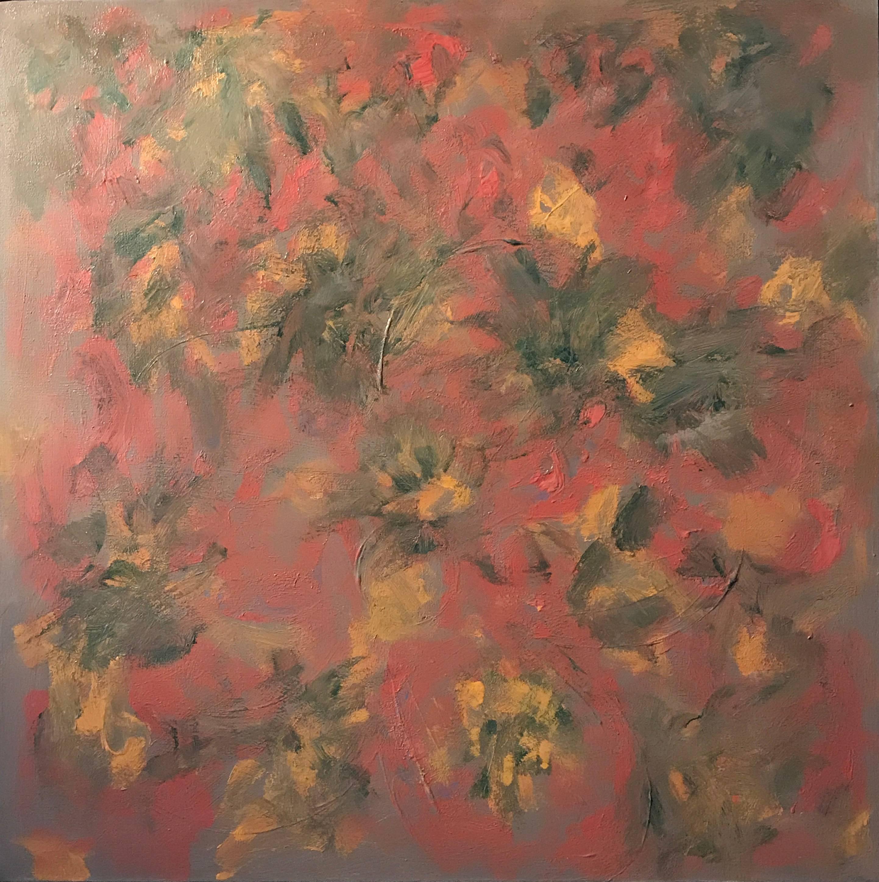 Sally Bradshaw Abstract Painting – Britisches Gemälde des Abstrakten Expressionismus
