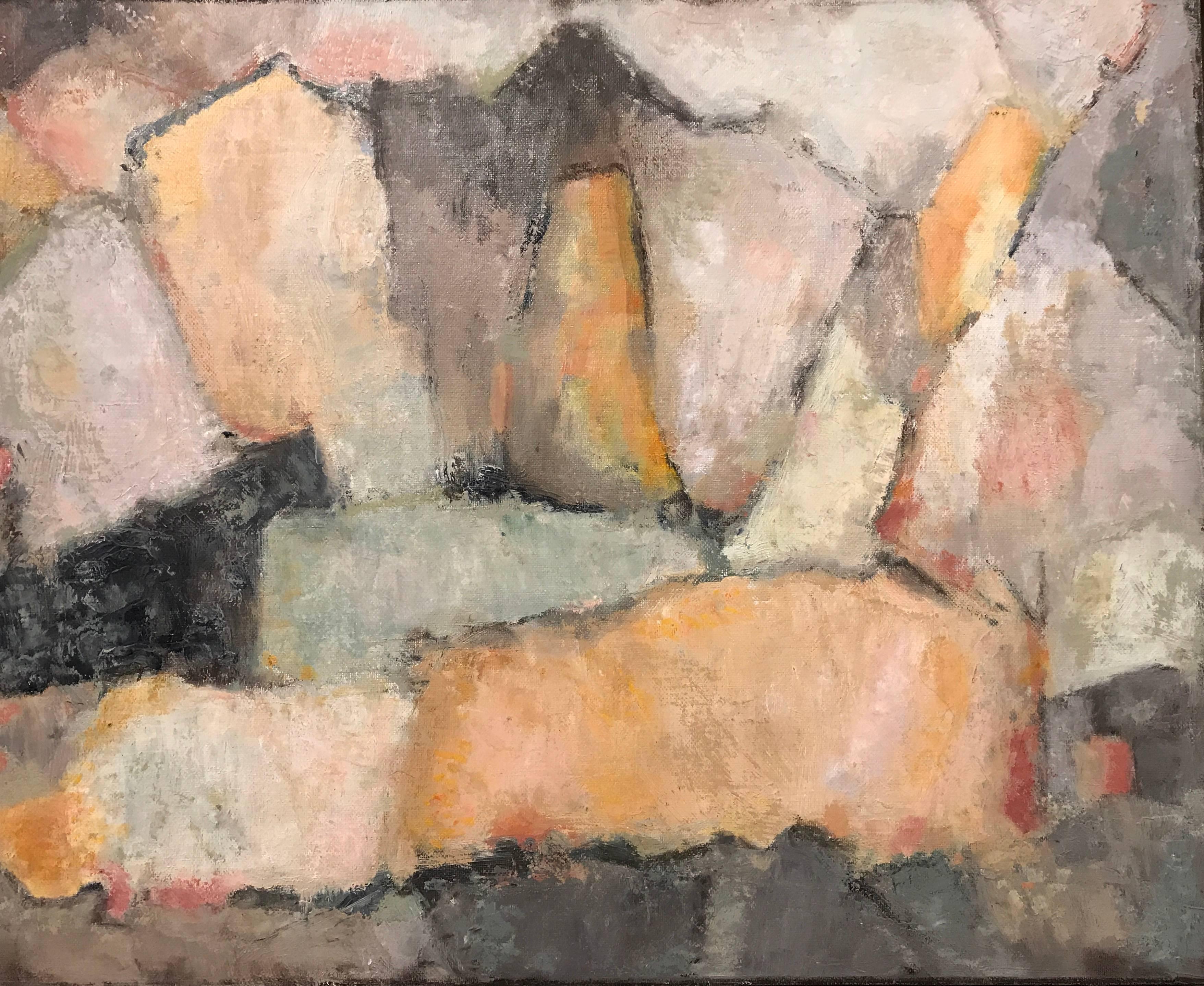 Couleurs d'automne Peinture abstraite cubiste française