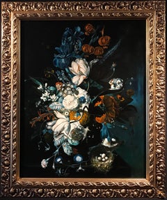 Large Classical Floral Still Life Oil Painting